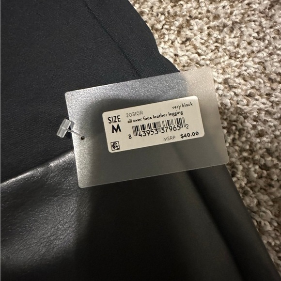 SPANX Red Hot Faux Leather Leggings - Picture 4 of 8